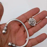 انگشتر و دستبند تمام نقره