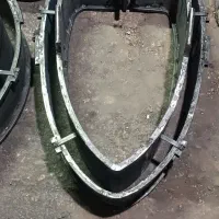 قالب لوله کول رایزر بیضی درب چاه پایه فنس|مصالح و تجهیزات ساختمان|رزن, |دیوار