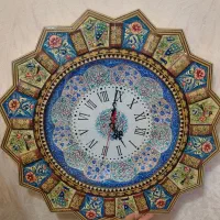 ساعت دیواری سنتی خاتم کاری نو آکبند