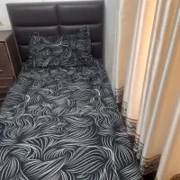 تخت یک نفره ام دی اف باتشک ودراور۴کشو
