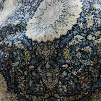 فرش گلاریس رنگ آبی فیروزه