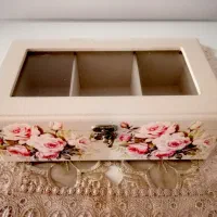 جعبه منقسم گلدار