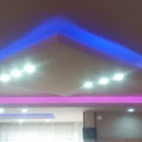 نور مخفی|ریسه و چراغ تزئینی|اصفهان, باغ کاران|دیوار