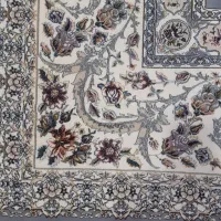 فرش نه متری  گردویی   کرم  زیبا