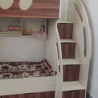 تختخواب دوطبقه کودک ونوجوان|تخت و سرویس خواب|قم, کلهری|دیوار