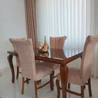 میزناهار خوری ۴نفره|میز و صندلی غذاخوری|اشتهارد, |دیوار