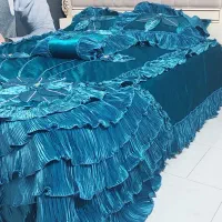 رو تختی ساتن ۵ تیکه ترک کاملا نو و استفاده نشده