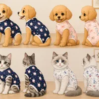 لباس ریکاوری عقیم سازی و جراحی شکمی سگ و گربه