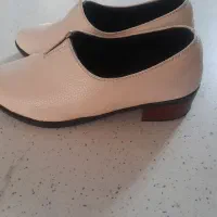 کفش  کرم طرح چرم سایز ۳۷