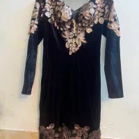 پیراهن کوتاه مخمل