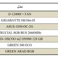 سیستم 12100F و 12400F|رایانه رومیزی|مشهد, وکیل‌آباد|دیوار