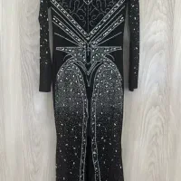 پیراهن ماکسی توری فقط یک عدد موجود