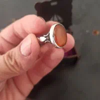 انگشتر عقیق یمنی اصل زعفرانی