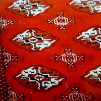 دو عدد قالیچه ترکمن تمام پشم