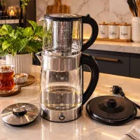 چای ساز  شیک مدرن با  گرم نگهدارنده