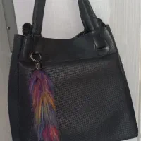 کیف دوشی دستی مشکی نو بزرگ