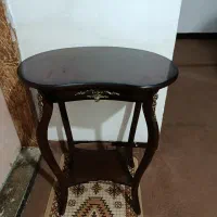 میزتلفن قهوه ای سوخته