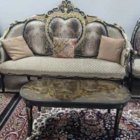 مبل سلطنتی ۹ نفره تمام چوب درحد نو|مبلمان خانگی و میز عسلی|قم, شهرک شهرداری|دیوار