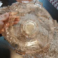 کریستال اصل چک صورتی رنگ|ظروف سرو و پذیرایی|ری, منصوریه منگل|دیوار