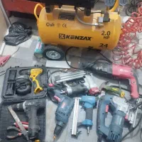 ابزار کامل ام دی اف فارسی بر پمپ باد عمودبر دریل