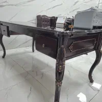 ۲ ست کامل مبلمان و میز اداری مدل کوئین مدیریت چرمی|مبلمان اداری|تهران, فلسطین (میدان انقلاب)|دیوار