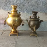 دو عدد سماور زغالی روسی عتیقه|سماور، چای‌ساز، قهوه‌ساز|تهران, ائمه اطهار|دیوار