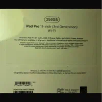 ipad pro 11 inch wifi/256gig