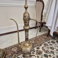 گلدان برنجی..سماور..|کلکسیون اشیاء عتیقه|اسلامشهر, باغ فیض|دیوار