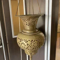 قندیل برنجی عتیقه بسیار تمیز و استثنایی|کلکسیون اشیاء عتیقه|تهران, ونک|دیوار