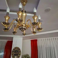 لوستر طلایی 6 و8 شعله