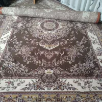 ی عدد فرش ۶ متری نو با ۴ عدد پشتی در حد نو