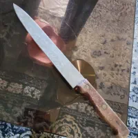 چاقوژاپنی قدیمی استیل تیغه۳۰سانت دسته چوب ده سانت