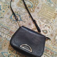 کیف چرم مشکی چرم صنعتی