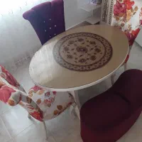 مبل گرد ومیز نهارخوری|مبلمان خانگی و میز عسلی|شیروان (خراسان), |دیوار