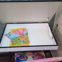 میز تحریر و صندلی تاشو  دخترانه کاملا سالم