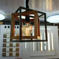 آویز تک چوبی|لوستر و چراغ آویز|قم, آزادگان|دیوار