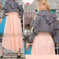 ست شومیز و دامن و کمربند