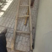 نردبان چوبی تور سرند و بیل