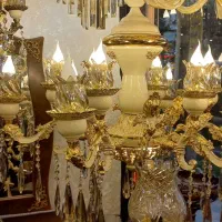 لوستر مورانو شیشه ای جدید|لوستر و چراغ آویز|اردبیل, |دیوار