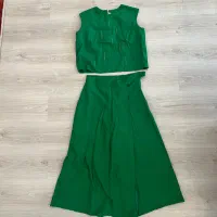 ست تاپ و دامن شلواری لینن تابستانی مدیوم