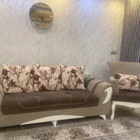 مبل هشت نفره سالم بدون نشست پارچه سالمه بدون زدگی|مبلمان خانگی و میز عسلی|سقز, |دیوار