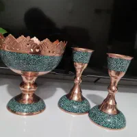 اجیل خوری و یه جفت شمعدان فیروزه کوب .اقاجانی