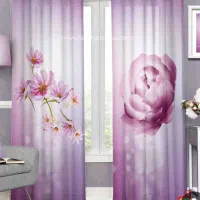 پرده طرح گل