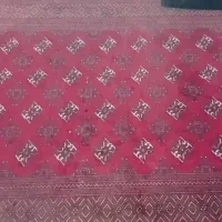 دو عدد فرش دستبافت ترکمن ۶ متری