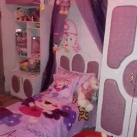 سرویس تخت وکمد ودلاور وبوفه دخترانه