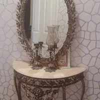 اینه شمعدان برنز