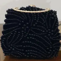 کیف کلاچ مجلسی و کیف بافتی با نخ مکرومه