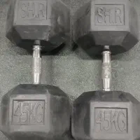 یک جفت دمبل ۴۵ کیلویی فقط ۶۵۰۰