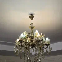 یک جفت لوستر برنز ۶شاخه|لوستر و چراغ آویز|کرج, کیانمهر|دیوار