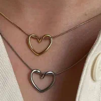 نیم ست استیل قلب دفرمه